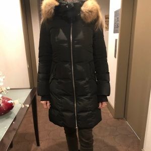 Women's mackage coat parka black XS